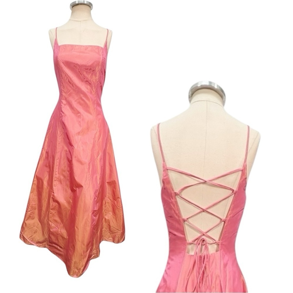 Vintage Hyphen Y2k Sleeveless Lace Back Maxi Dress Size 7/8